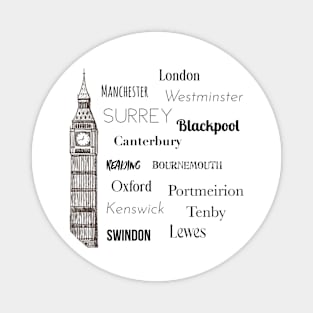 Towns of England Magnet